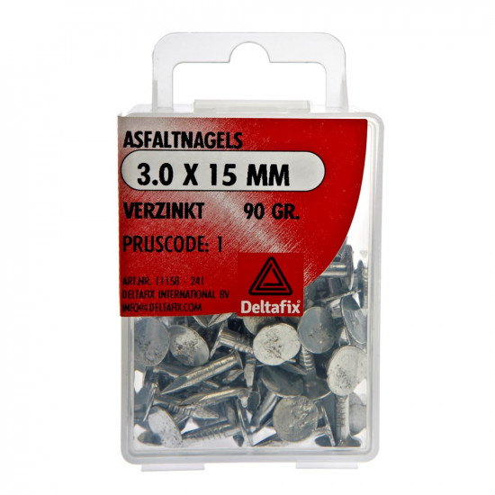 ASFALTNAGELS VERZINKT 3.0X15 90 GR