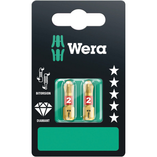 851/1 BDC SB BITS, PH 2 X 25 MM, 2-DELIG