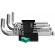 950/9 HEX-PLUS 3 STIFTSLEUTELSET, METRISCH, VERCHROOMD, 9-DELIG