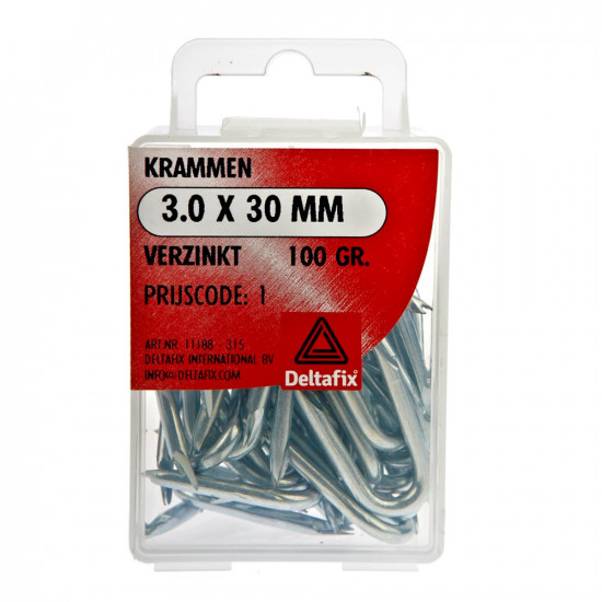 KRAMMEN VERZINKT 3.0X30 100 GR