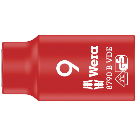 8790 B VDE ZYKLOP DOPPEN, GEISOLEERD, VOORZIEN VAN 3/8" AANDRIJVING, 9 X 46 MM