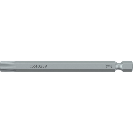 867/4 Z TORX® BITS, TX 9 X 89 MM