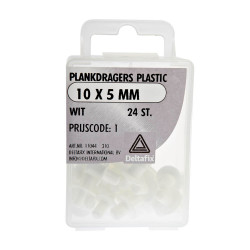 PLANKDRAGER PLASTIC WIT 10 X 5 MM 24ST