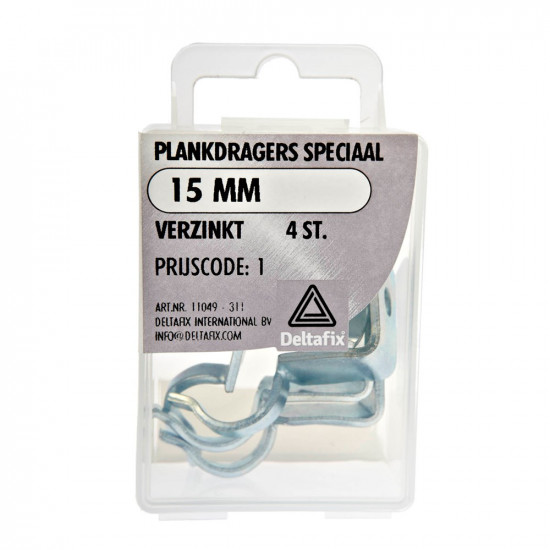 PLANKDRAGERS SPECIAAL VERZINKT 15 MM 4 ST