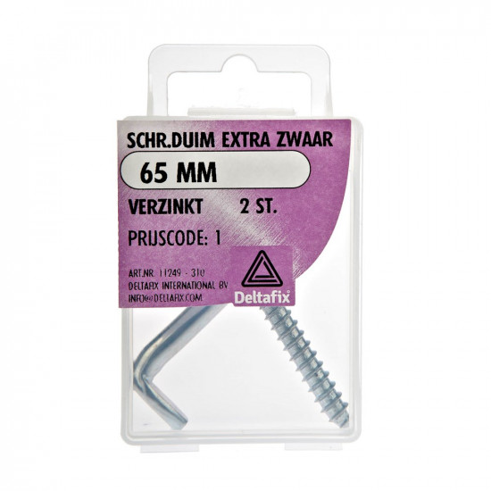 SCHROEFDUIM EXTRA ZWAAR VZ 65 MM 2ST