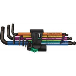 950/9 HEX-PLUS MULTICOLOUR 1 STIFTSLEUTELSET, METRISCH, BLACKLASER, 9-DELIG