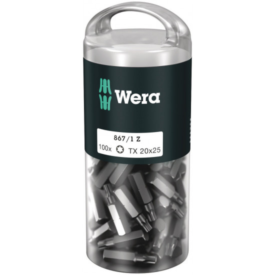 867/1 TORX® BITS DIY 100, TX 15 X 25 MM, 100-DELIG