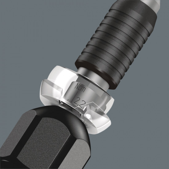 1430 ESD KRAFTFORM MICRO INSTELBARE MOMENTSCHROEVENDRAAIER (0,02-0,11 NM) MET SNELWISSELHOUDER, 1430 ESD X 0,02-0,06 NM