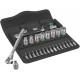 8100 SA 10 ZYKLOP METAL-RATELSET DOORSTEEKVIERKANT, 1/4"-AANDRIJVING, INCH, 28-DELIG