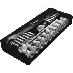 8100 SC 7 ZYKLOP METAL-RATELSET DOORSTEEKVIERKANT, 1/2"-AANDRIJVING, METRISCH, 28-DELIG