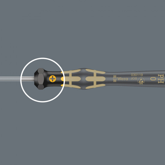 1567 TORX® HF ESD KRAFTFORM MICRO SCHROEVENDRAAIER MET VASTHOUDFUNCTIE, TX 6 X 40 MM