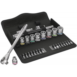 8100 SB 7 ZYKLOP METAL-RATELSET DOORSTEEKVIERKANT, 3/8"-AANDRIJVING, METRISCH, 29-DELIG