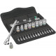 8100 SA 8 ZYKLOP METAL-RATELSET, OMSCHAKELPAL, 1/4"-AANDRIJVING, METRISCH, 28-DELIG