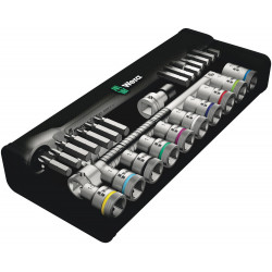 8100 SC 8 ZYKLOP METAL-RATELSET, OMSCHAKELPAL, 1/2"-AANDRIJVING, METRISCH, 28-DELIG
