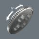 8100 SC 9 ZYKLOP SPEED-RATELSET, 1/2"-AANDRIJVING, INCH, 28-DELIG