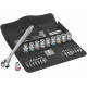 8100 SC 10 ZYKLOP METAL-RATELSET DOORSTEEKVIERKANT, 1/2"-AANDRIJVING, INCH, 28-DELIG