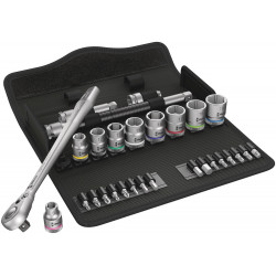 8100 SB 8 ZYKLOP METAL-RATELSET, OMSCHAKELPAL, 3/8"-AANDRIJVING, METRISCH, 29-DELIG