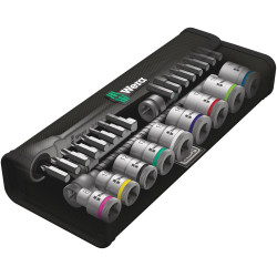 8100 SB 8 ZYKLOP METAL-RATELSET, OMSCHAKELPAL, 3/8"-AANDRIJVING, METRISCH, 29-DELIG
