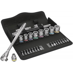 8100 SB 11 ZYKLOP METAL-RATELSET, OMSCHAKELPAL, 3/8"-AANDRIJVING, INCH, 29-DELIG