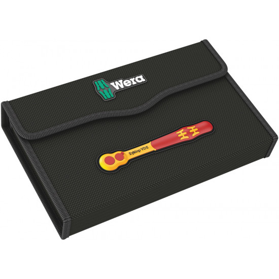 8100 SB VDE 1 ZYKLOP RATELSET, GEISOLEERD, VOORZIEN VAN OMSCHAKELPAL, 3/8" AANDRIJVING, METRISCH, 17-DELIG