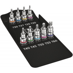8767 C TORX® HF 1 ZYKLOP BITDOPPEN SET TORX®, MET VASTHOUDFUNCTIE, 9-DELIG