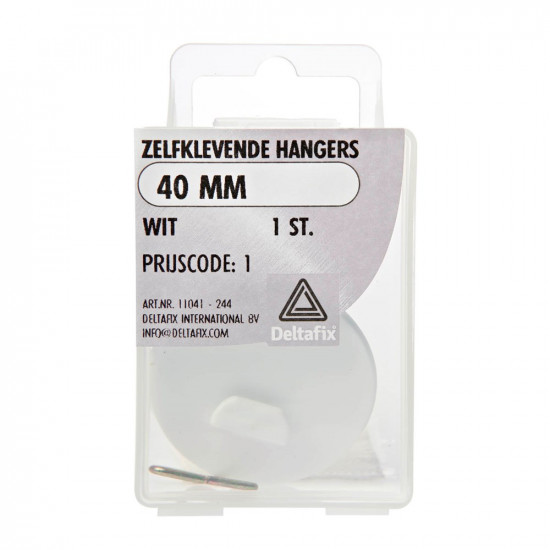 ZELFKLEVENDE HANGERS WIT 40 MM 1 ST