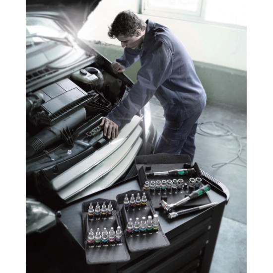 8006 SC 1 ZYKLOP HYBRID-RATELSET, 1/2"-AANDRIJVING, METRISCH, 13-DELIG