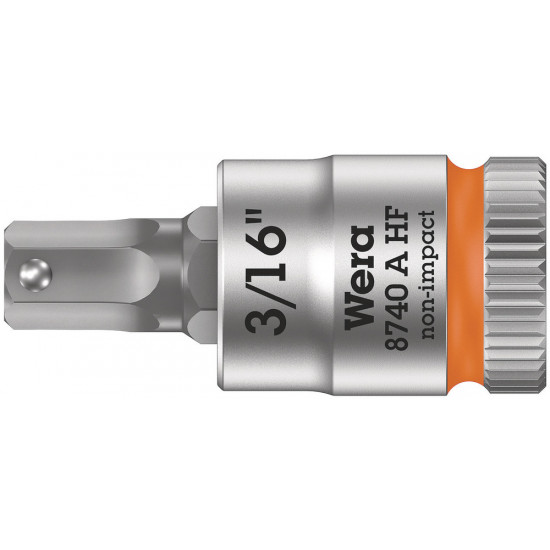 8740 A HF BINNENZESKANT ZYKLOP BITDOP MET 1/4"-AANDRIJVING MET VASTHOUDFUNCTIE, 3/16" X 28 MM