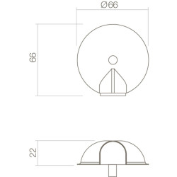 INTERSTEEL DEURSTOP BOL ø¸65MM MET NOKKEN RVS GEBORSTELD