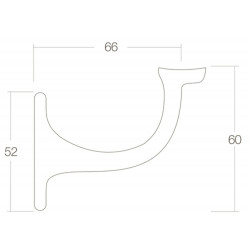 INTERSTEEL LEUNINGHOUDER HOL ZADEL MAT ZWART