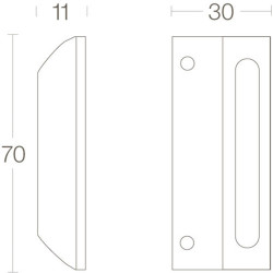 INTERSTEEL SLUITPLAAT CHROOM