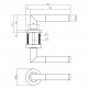 INTERSTEEL DEURKRUK BASTIAN OP RONDE ROZET ø˜52X10 MM ANTRACIETGRIJS