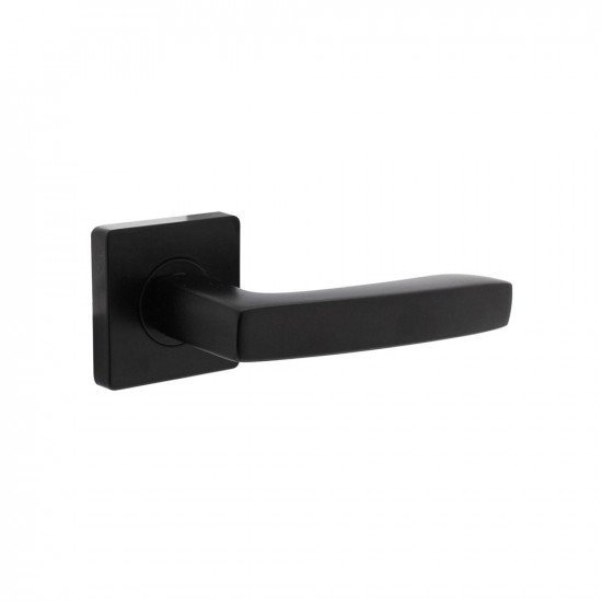 INTERSTEEL DEURKRUK MINOS OP VIERKANT ROZET MAT ZWART