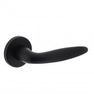 INTERSTEEL DEURKRUK SIGAAR OP ROZET MAT ZWART