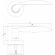 INTERSTEEL DEURKRUK MASSIEF AFGEROND GEVEERD OP ROZET ø˜53X10 MET RING
