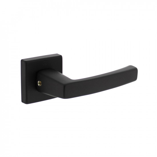 INTERSTEEL DEURKRUK MOORA OP ROZET 50X50X10 MM ALUMINIUM ZWART