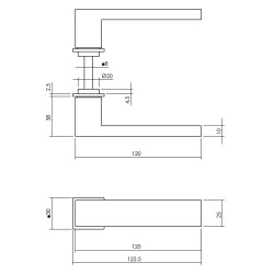 INTERSTEEL DEURKRUK AMSTERDAM MET MINIMALISTISCHE ROZET