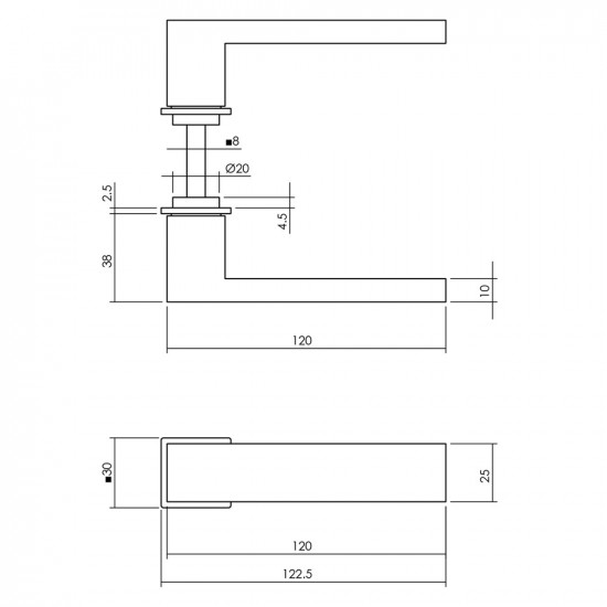 INTERSTEEL DEURKRUK AMSTERDAM MET MINIMALISTISCHE ROZET