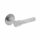 INTERSTEEL DEURKRUK L/L-MODEL MET ROZET 2 MM RVS GEBORSTELD