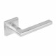 INTERSTEEL DEURKRUK HOEK 90Â° PLAT OP VIERKANT ROZET RVS GEBORSTELD