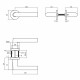 INTERSTEEL DEURKRUK BROOME OP ROZET ø¸50X7 MM ALUMINIUM ZWART