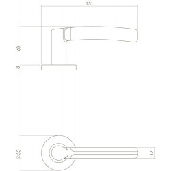 INTERSTEEL DEURKRUK BAS Kø¶NIG ELEGANT FUSION RVS GEBORSTELD