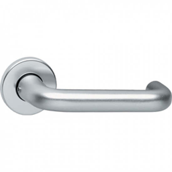 INTERSTEEL DEURKRUK ROND MET ROND ROZET ø¸50X7 MM ALUMINIUM