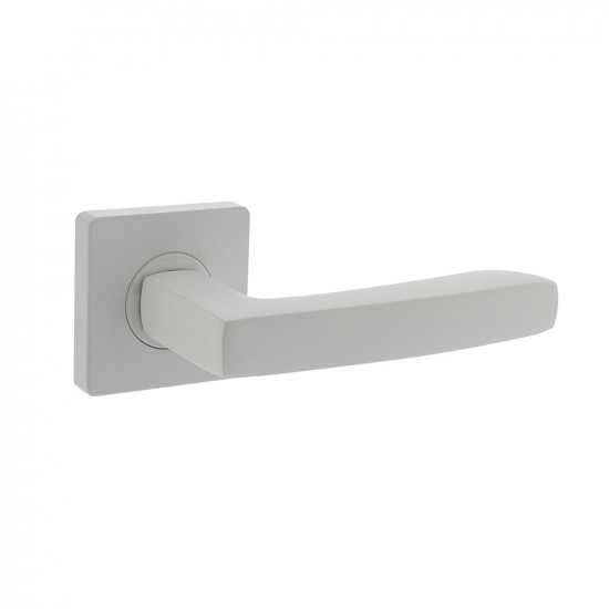 INTERSTEEL DEURKRUK MINOS OP VIERKANTE ROZET 55X55X10 MM WIT