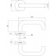 INTERSTEEL DEURKRUK ROND OP ROZET RVS GEBORSTELD