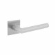 INTERSTEEL DEURKRUK HOEK 90Â° OP VIERKANT MAGNEET ROZET RVS GEBORSTELD