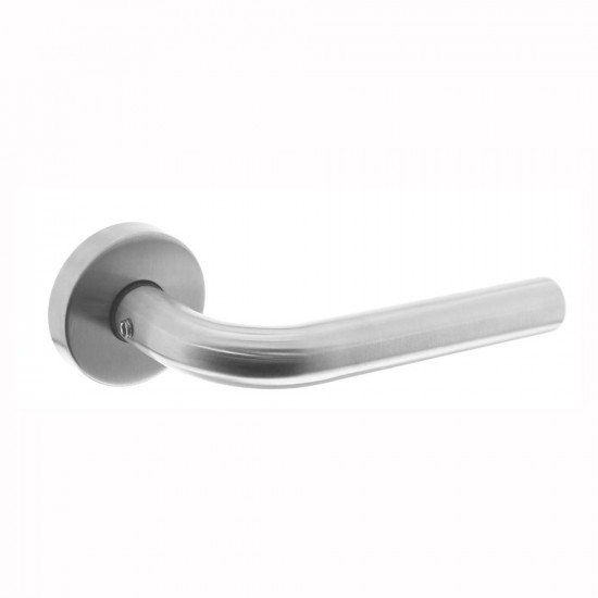 INTERSTEEL DEURKRUK RECHT MET ROZET RVS GEBORSTELD