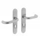 INTERSTEEL DEURKRUK ROND OP OP SCHILD SLEUTELGAT 56 MM RVS GEBORSTELD