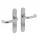 INTERSTEEL DEURKRUK ROND OP OP SCHILD BLIND RVS GEBORSTELD
