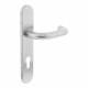 INTERSTEEL DEURKRUK ROND OP OP SCHILD PROFIELCILINDERGAT 72 MM RVS GEB